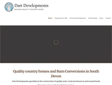 Tablet Screenshot of dartdevelopments.co.uk